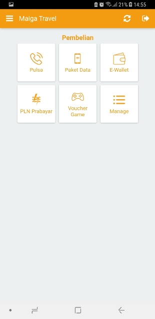 Aplikasi PPOB Pembelian Maiga Travel